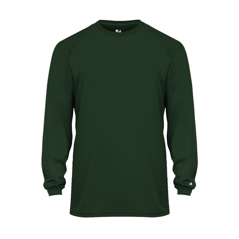 Badger Sport B-Core L/S Tee (410400-000704), Color 'Forest'